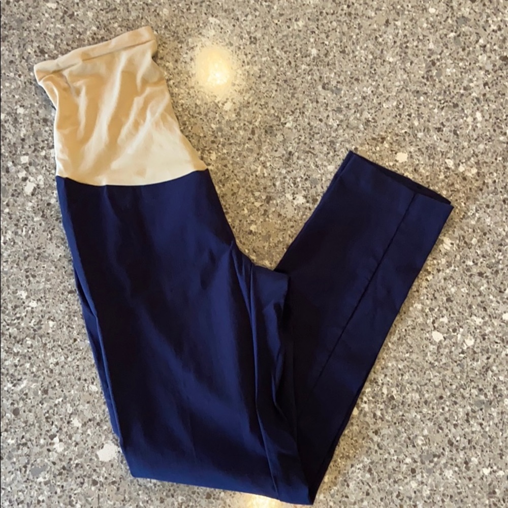 New Without Tags large navy maternity pants